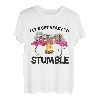 Lustiges Tier-Flamingo, Camping, Let's Get Ready To Stumble T-Shirt