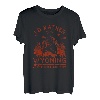 Vintage Ich wäre lieber in Wyoming Wandering Camping Trip T-Shirt