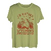 Vintage Ich wäre lieber in Wyoming Wandering Camping Trip T-Shirt