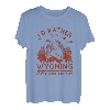 Vintage Ich wäre lieber in Wyoming Wandering Camping Trip T-Shirt