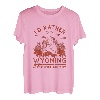 Vintage Ich wäre lieber in Wyoming Wandering Camping Trip T-Shirt