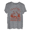 Vintage Ich wäre lieber in Wyoming Wandering Camping Trip T-Shirt