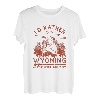 Vintage Ich wäre lieber in Wyoming Wandering Camping Trip T-Shirt