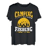 Lustiges Camping- und Angel-Liebhaber-Outfit Natur Sommercamp T-Shirt