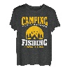 Lustiges Camping- und Angel-Liebhaber-Outfit Natur Sommercamp T-Shirt