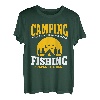 Lustiges Camping- und Angel-Liebhaber-Outfit Natur Sommercamp T-Shirt