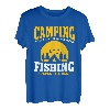Lustiges Camping- und Angel-Liebhaber-Outfit Natur Sommercamp T-Shirt