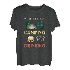 Camping with a chance of driniking Campingplatz geboren T-Shirt