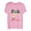 Camping with a chance of driniking Campingplatz geboren T-Shirt