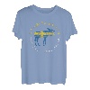Schweden Ich muss gar nix Ich muss nur nach Schweden Flagge T-Shirt