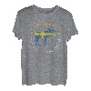 Schweden Ich muss gar nix Ich muss nur nach Schweden Flagge T-Shirt