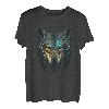 Wolfengesicht Wölfe Abstrakt Wolf Liebhaber Heulender Wolf Tier T-Shirt