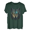 Wolfengesicht Wölfe Abstrakt Wolf Liebhaber Heulender Wolf Tier T-Shirt