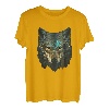 Wolfengesicht Wölfe Abstrakt Wolf Liebhaber Heulender Wolf Tier T-Shirt