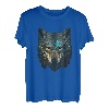 Wolfengesicht Wölfe Abstrakt Wolf Liebhaber Heulender Wolf Tier T-Shirt