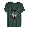 Wolf Lover Tier Heulender Wolf Abstrakt Wolf Gesicht Wölfe T-Shirt