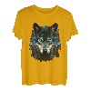 Wolf Lover Tier Heulender Wolf Abstrakt Wolf Gesicht Wölfe T-Shirt
