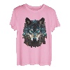 Wolf Lover Tier Heulender Wolf Abstrakt Wolf Gesicht Wölfe T-Shirt