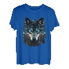 Wolf Lover Tier Heulender Wolf Abstrakt Wolf Gesicht Wölfe T-Shirt