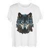 Wolf Lover Tier Heulender Wolf Abstrakt Wolf Gesicht Wölfe T-Shirt