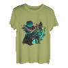 Wolf Abstrakt Pop Art Wölfe Wolf Liebhaber heulender Wolf Tier T-Shirt