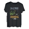 Campfire Drinking Team Pfadfinder Witzig Wohnwagen Opa T-Shirt