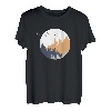 Wald Natur Vintage Geometrisch Minimalismus Geometrie T-Shirt