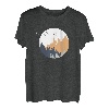 Wald Natur Vintage Geometrisch Minimalismus Geometrie T-Shirt