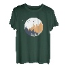 Wald Natur Vintage Geometrisch Minimalismus Geometrie T-Shirt