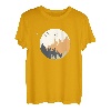 Wald Natur Vintage Geometrisch Minimalismus Geometrie T-Shirt