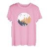Wald Natur Vintage Geometrisch Minimalismus Geometrie T-Shirt