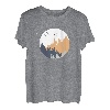 Wald Natur Vintage Geometrisch Minimalismus Geometrie T-Shirt