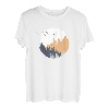 Wald Natur Vintage Geometrisch Minimalismus Geometrie T-Shirt