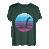 Vintage-Stil Sunset Nessie Meereskreatur Irish Lochness Monster T-Shirt