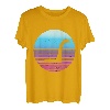 Vintage-Stil Sunset Nessie Meereskreatur Irish Lochness Monster T-Shirt