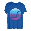 Vintage-Stil Sunset Nessie Meereskreatur Irish Lochness Monster T-Shirt