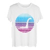 Vintage-Stil Sunset Nessie Meereskreatur Irish Lochness Monster T-Shirt