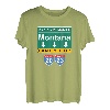 Montana Familienurlaub 2023 Familienausflug Berge Camping T-Shirt