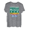 Montana Familienurlaub 2023 Familienausflug Berge Camping T-Shirt