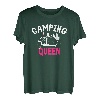 Camping Queen Caravan Campervan Für den Campingplatz geboren T-Shirt