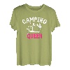 Camping Queen Caravan Campervan Für den Campingplatz geboren T-Shirt