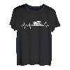 Wohnmobil Herzschlag WoMo EKG Campingplatz Puls Camper T-Shirt