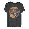 Camping Live-Fast And Eat Trash Retro Waschbär T-Shirt