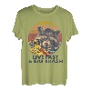 Camping Live-Fast And Eat Trash Retro Waschbär T-Shirt