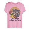 Camping Live-Fast And Eat Trash Retro Waschbär T-Shirt
