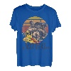 Camping Live-Fast And Eat Trash Retro Waschbär T-Shirt