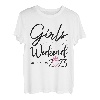 Mädchen Wochenende 2023 Niedliche Mädchen Wochenende Frauen Meeting Trip T-Shirt