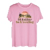 Ich reise lieber Retro T-Shirt