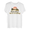 Ich reise lieber Retro T-Shirt
