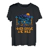 Wanderer, mutiger und wilder Wanderweg, Outdoor-Camping T-Shirt
